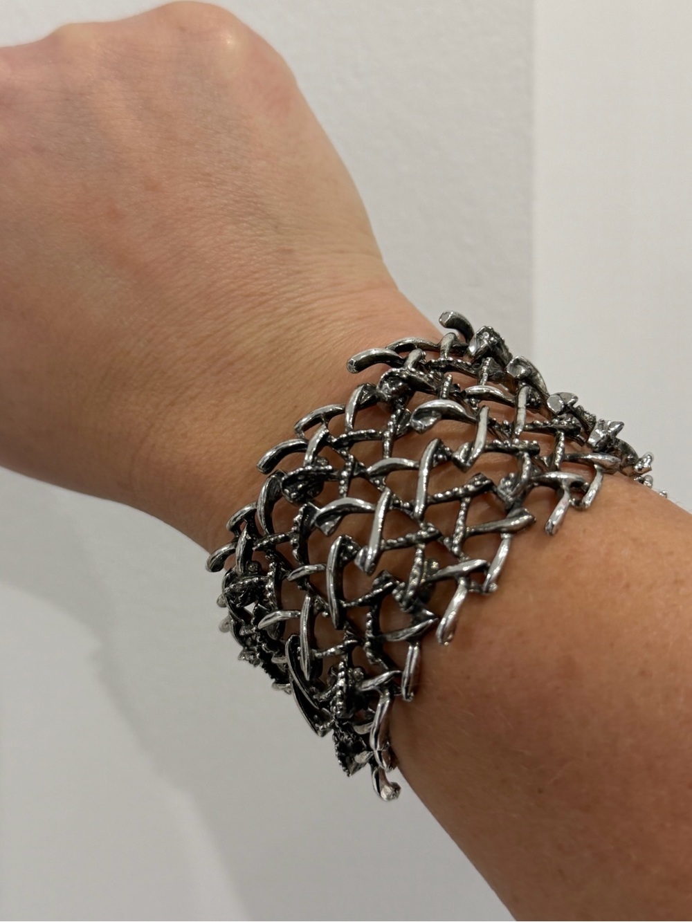 Vintage Silver Chain Link Bracelet